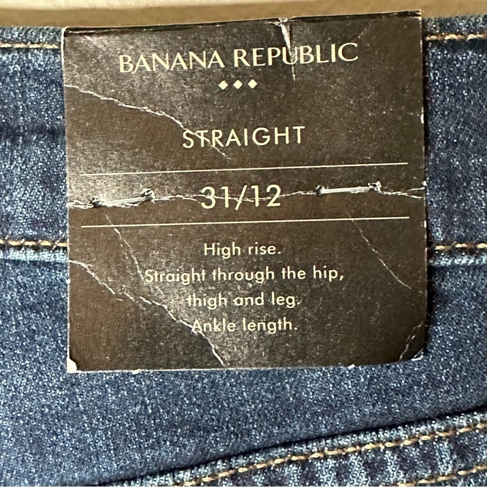 Banana Republic Factory High Rise Straight Leg Jeans - Picture 5 of 5